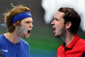 Rublev - Medvedev: Russian derby on American soil