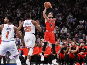 The New York Knicks vs Chicago Bulls