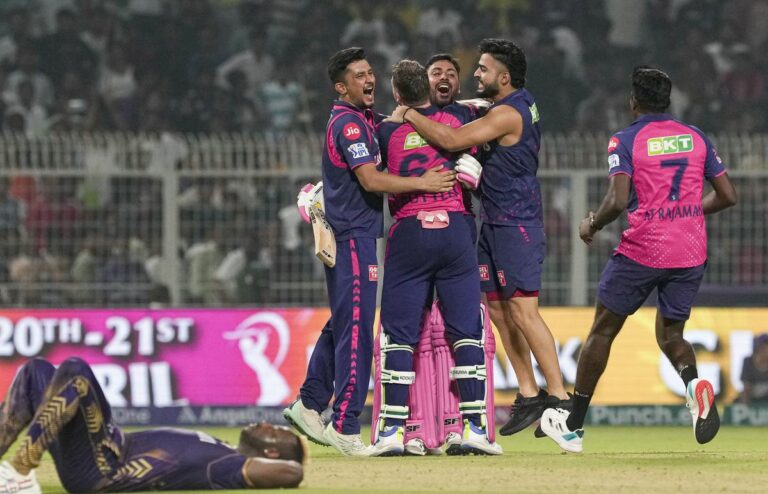 Rajasthan Royals vs Kolkata Knight Riders
