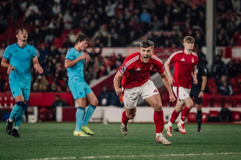 Premier League International Cup match Nottingham U21 vs Lyon II