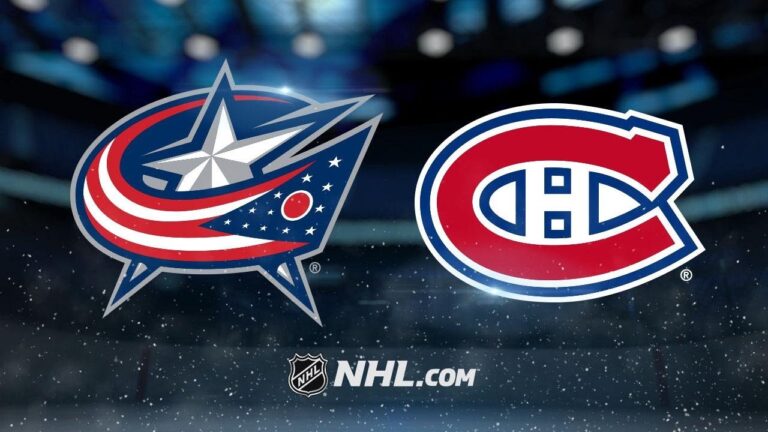 Columbus Blue Jackets vs Montreal Canadiens