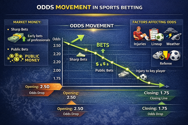 Odds movement explained: why lines move, and what the move usually ...