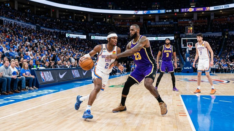 Oklahoma City Thunder vs Los Angeles Lakers: NBA prediction for 03.04.2026