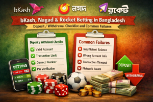 bKash, Nagad & Rocket Betting in Bangladesh: Deposit, Withdrawal, and Wallet Failure Checks