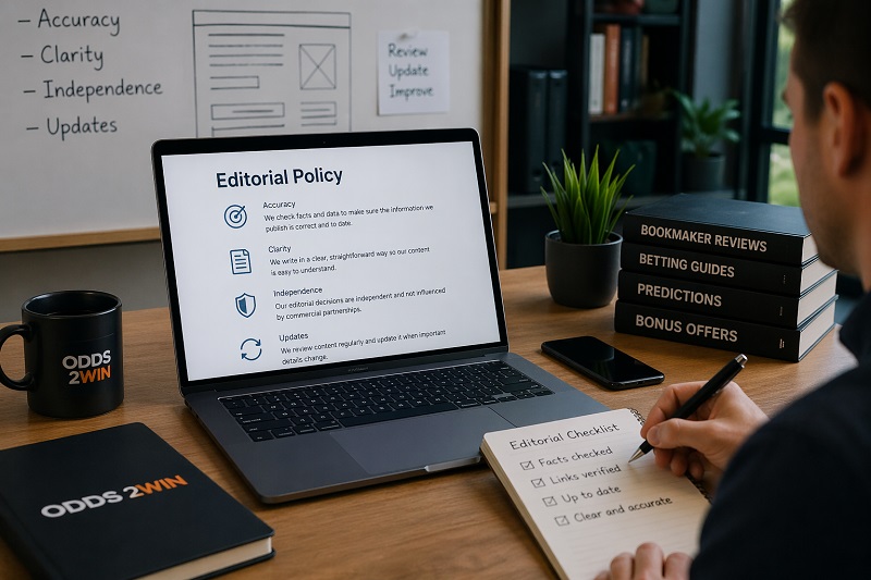 Odds2Win Editorial Policy