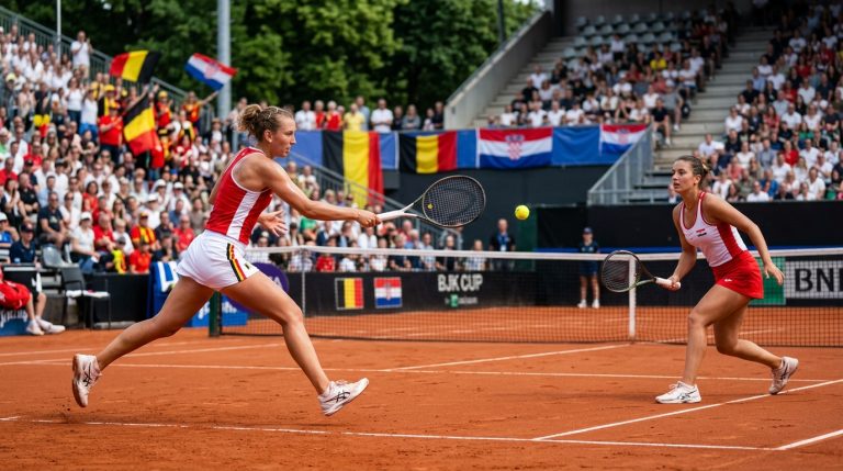 Elise Mertens vs Iva Jovic: WTA Billie Jean King Cup - World Group Qualification