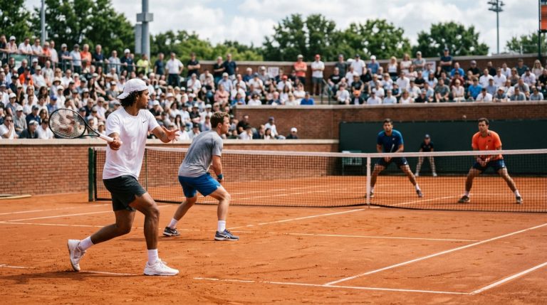 Taylor Fritz / Learner Tien vs Romain Arneodo / Marc Polmans ATP Geneva – Doubles – Quarter-finals (Clay)