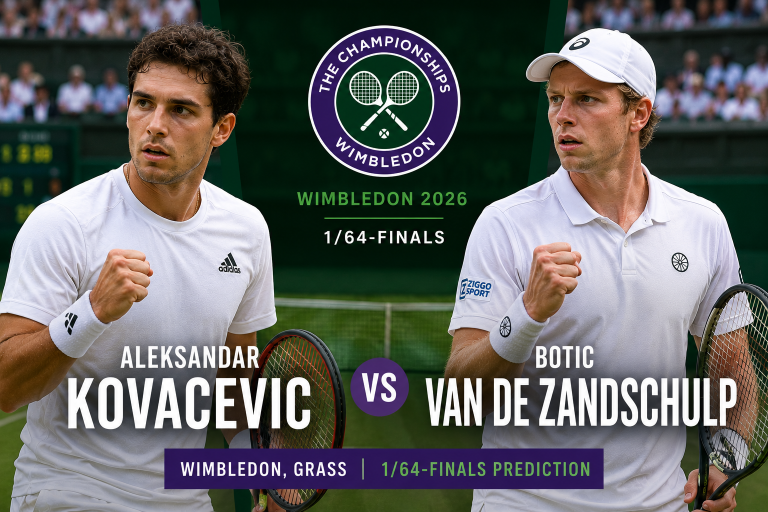 Aleksandar Kovacevic vs Botic Van De Zandschulp Wimbledon