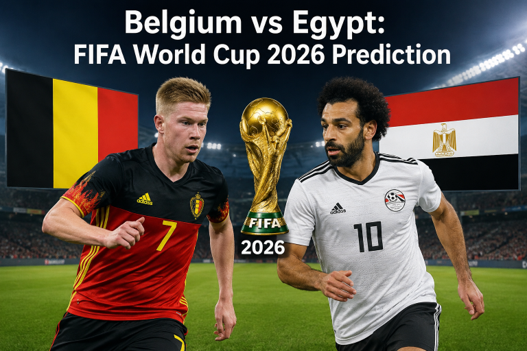 Belgium vs Egypt: FIFA World Cup 2026 Prediction