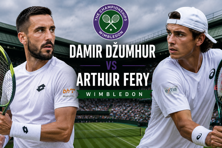 Damir Dzumhur vs Arthur Fery Wimbledon