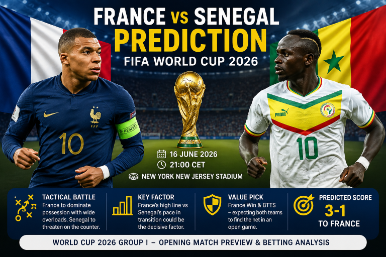 France vs Senegal Prediction FIFA World Cup 2026