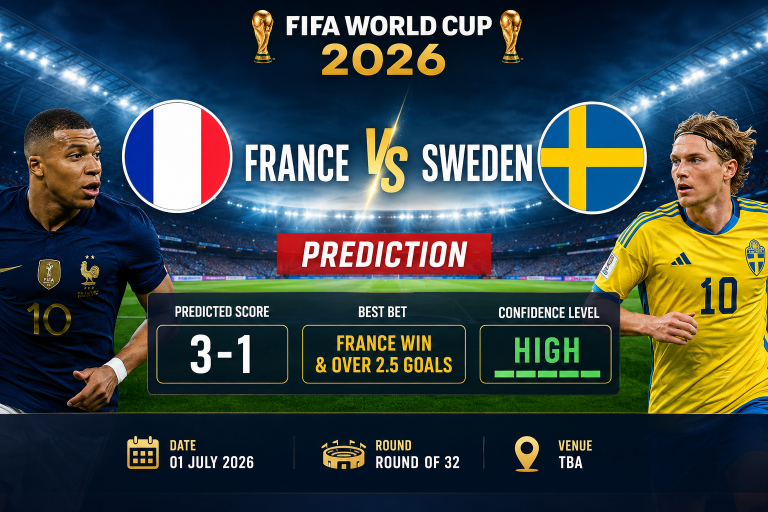 France vs Sweden Prediction FIFA World Cup 2026