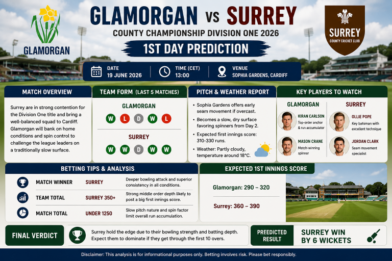Glamorgan vs Surrey County