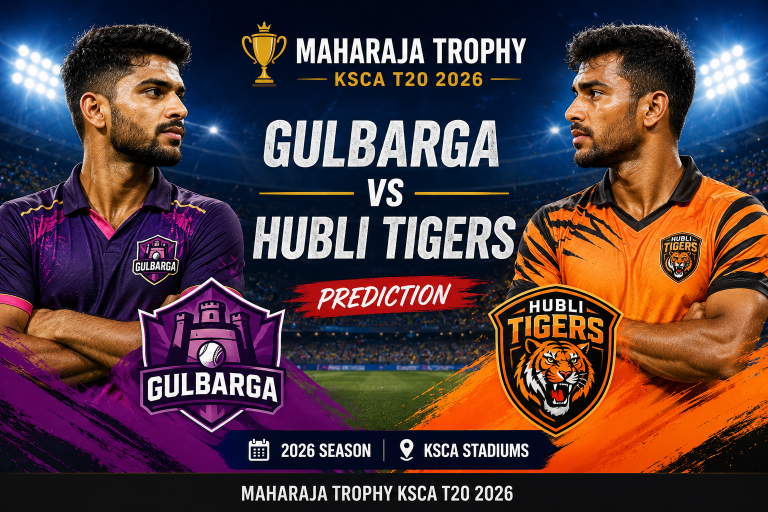 Gulbarga vs Hubli Tigers Maharaja Trophy KSCA T20 2026
