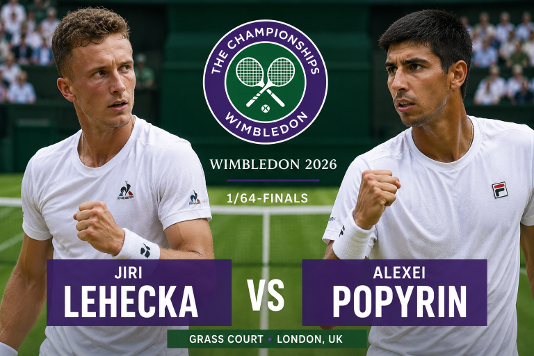 Jiri Lehecka vs Alexei Popyrin Wimbledon