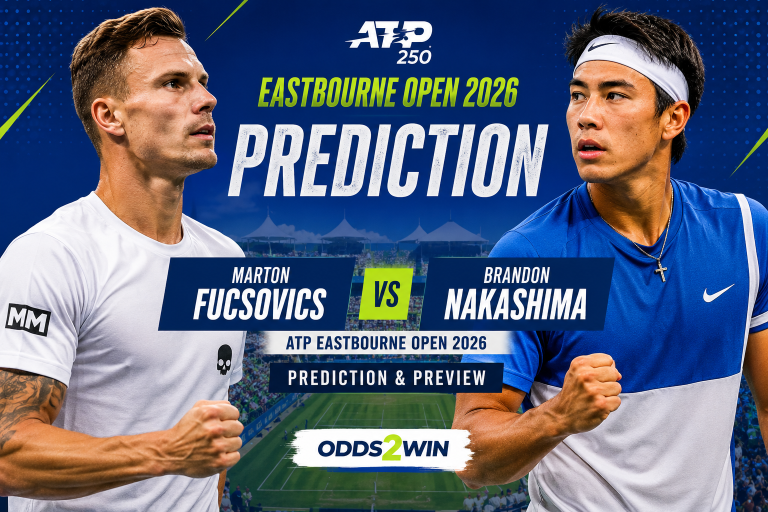 Marton Fucsovics vs Brandon Nakashima ATP Eastbourne Open 2026 Prediction