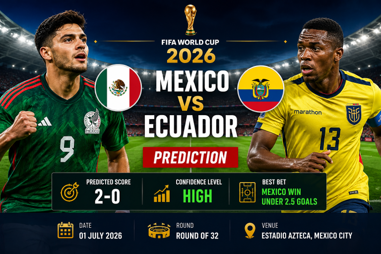 Mexico vs Ecuador Prediction FIFA World Cup 2026