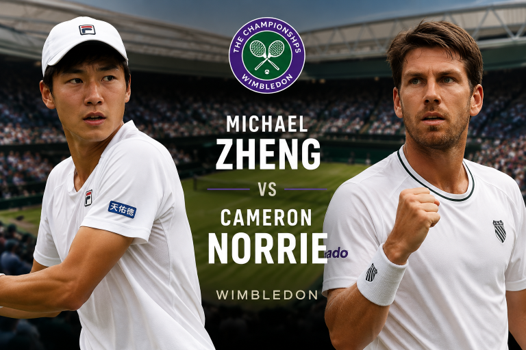 Michael Zheng vs Cameron Norrie Wimbledon