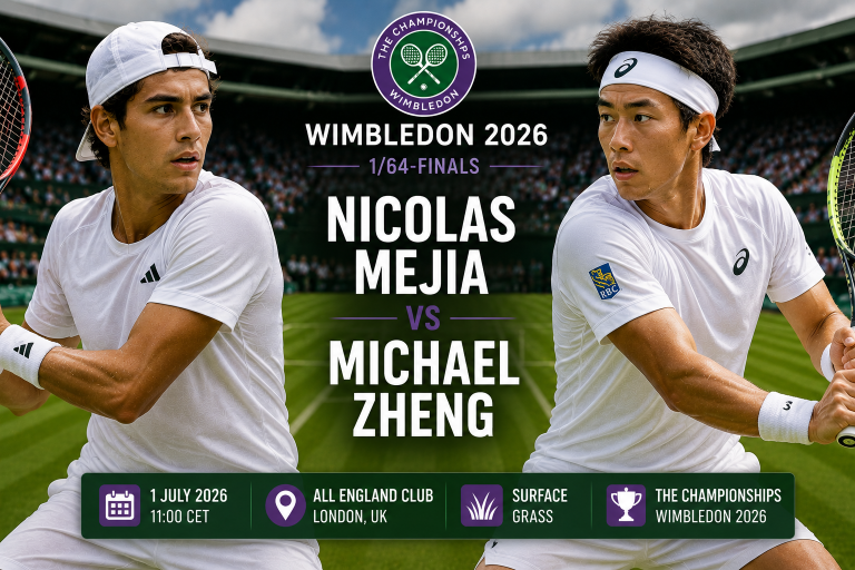 Nicolas Mejia vs Michael Zheng Wimbledon