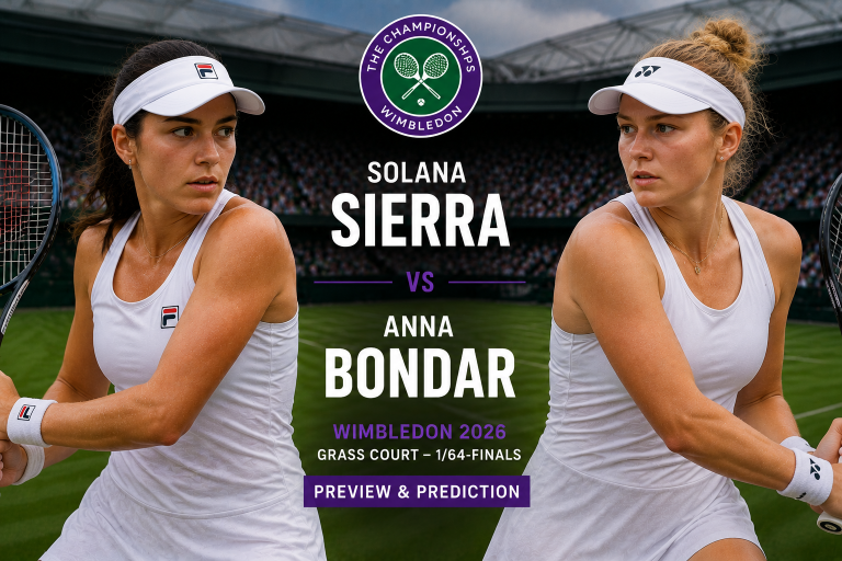 Solana Sierra vs Anna Bondar Wimbledon