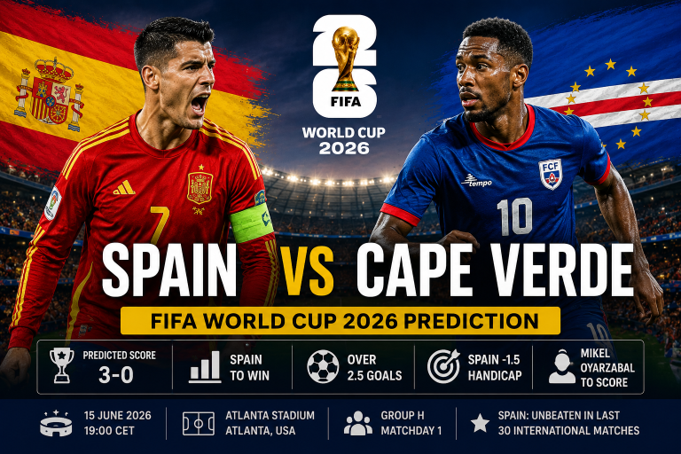 Spain vs Cape Verde FIFA World Cup 2026 Prediction