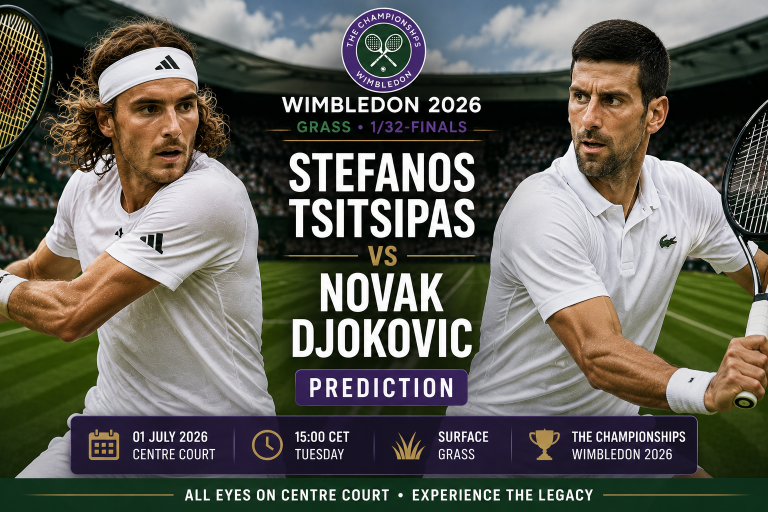 Stefanos Tsitsipas vs Novak Djokovic Wimbledon