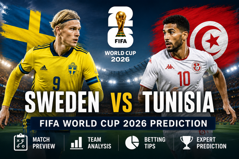 Sweden vs Tunisia FIFA World Cup 2026 Prediction