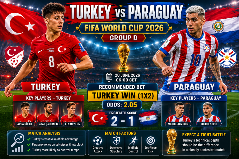 Turkey vs Paraguay