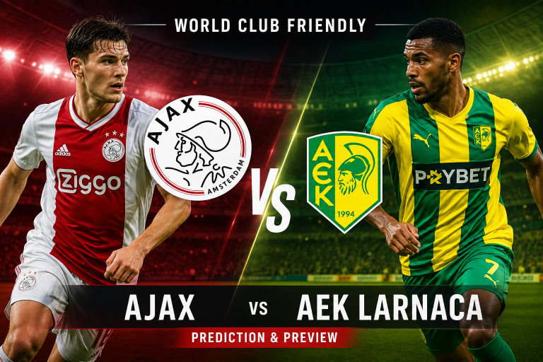 Ajax vs AEK Larnaca World Club Friendly Prediction
