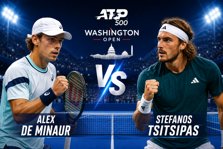 Alex De Minaur vs Stefanos Tsitsipas ATP Washington Prediction