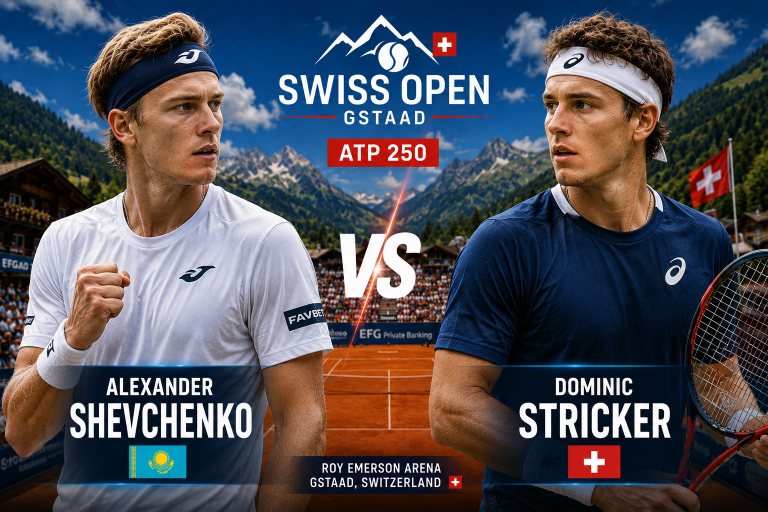 Alexander Shevchenko vs Dominic Stricker Swiss Open Gstaad Prediction