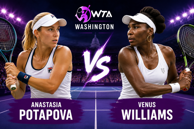 Anastasia Potapova vs Venus Williams WTA Washington Prediction