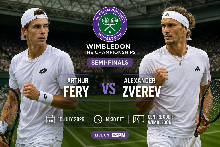 Arthur Fery vs Alexander Zverev Wimbledon, grass - Semi-finals