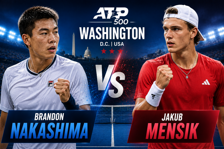 Brandon Nakashima vs Jakub Mensik ATP Washington Prediction