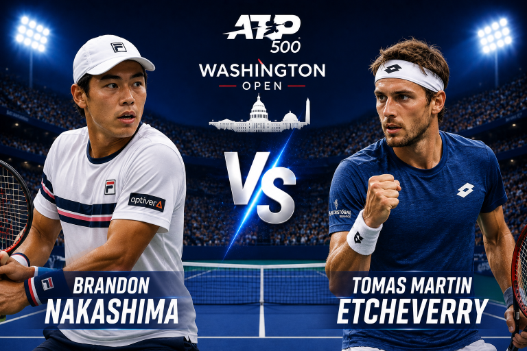 Brandon Nakashima vs Tomas Martin Etcheverry ATP Washington Prediction