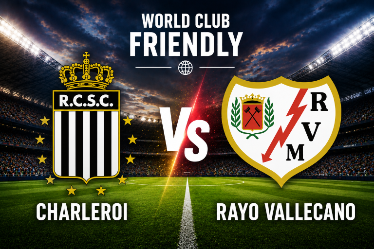 Charleroi vs Rayo Vallecano World Club Friendly Prediction
