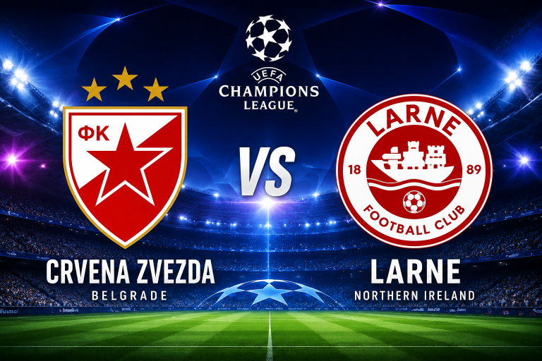 Crvena zvezda vs Larne Europe Champions League Prediction