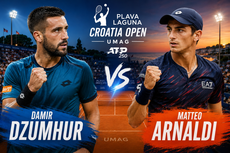Damir Dzumhur vs Matteo Arnaldi Plava Laguna Croatia Open Umag