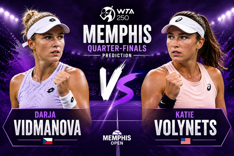 Darja Vidmanova vs Katie Volynets WTA Memphis Quarter-finals Prediction