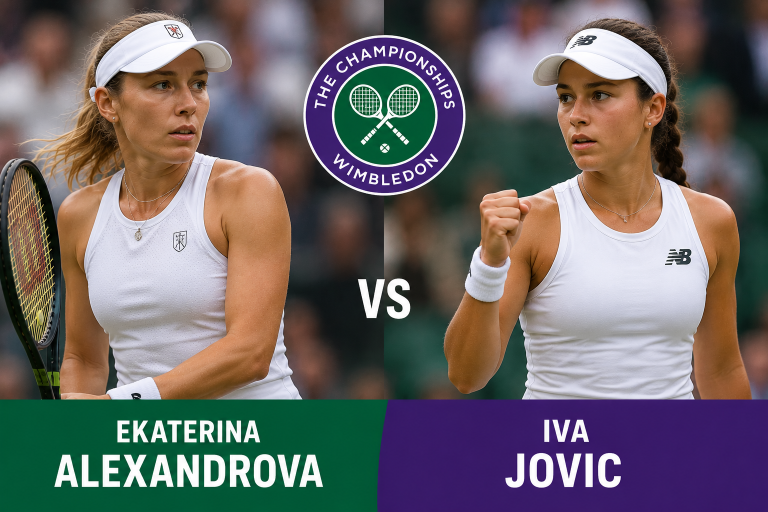 Ekaterina Alexandrova vs Iva Jovic Wimbledon