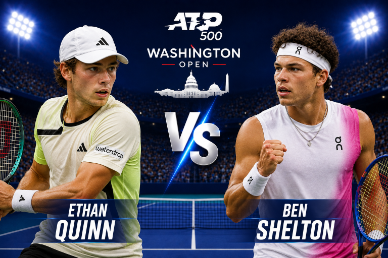 Ethan Quinn vs Ben Shelton ATP Washington Prediction