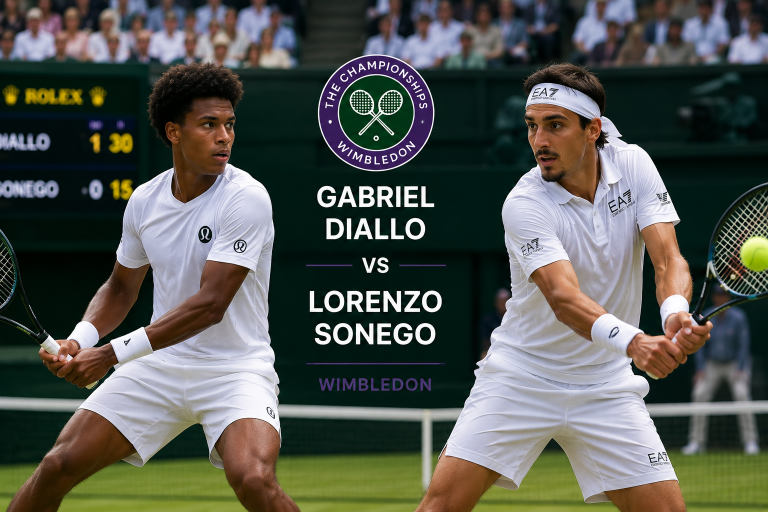 Gabriel Diallo vs Lorenzo Sonego Wimbledon