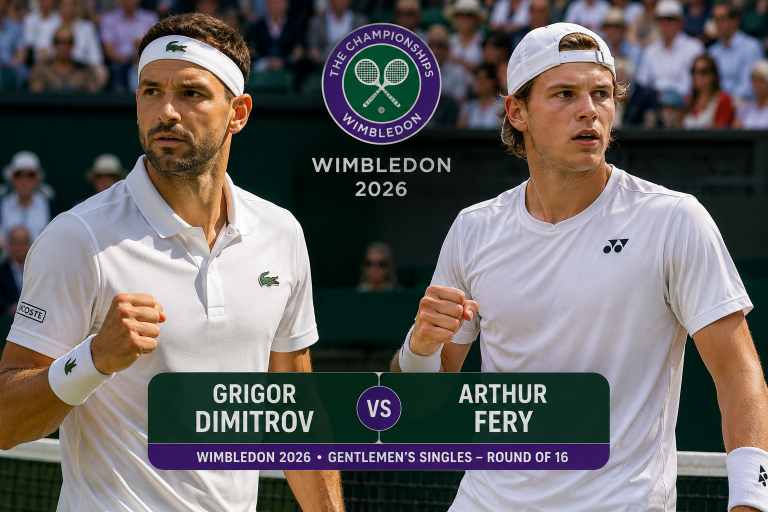 Grigor Dimitrov vs Arthur Fery Wimbledon