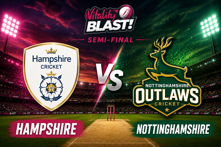 Hampshire vs Nottinghamshire Vitality Blast Semi-final Prediction