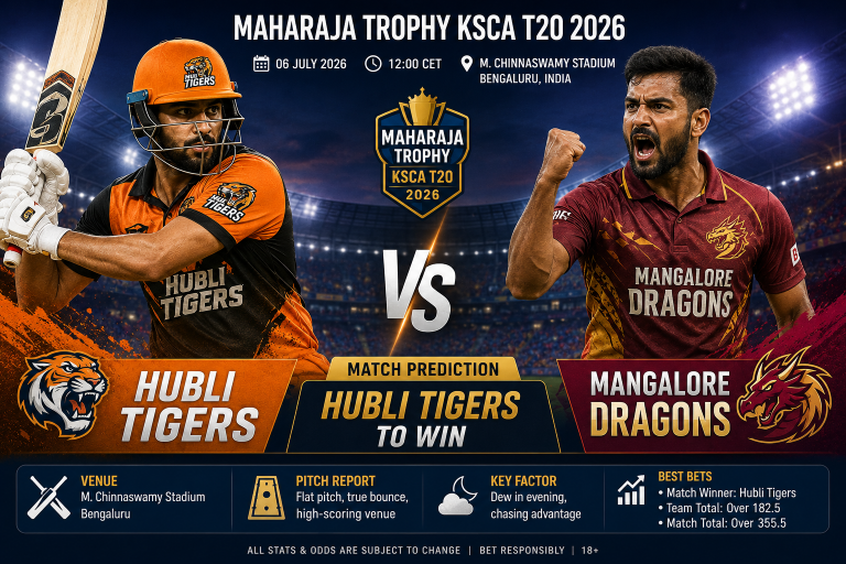 Hubli Tigers vs Mangalore Maharaja Trophy KSCA T20 2026