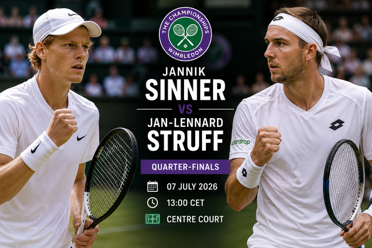 Jannik Sinner vs Jan-Lennard Struff Wimbledon