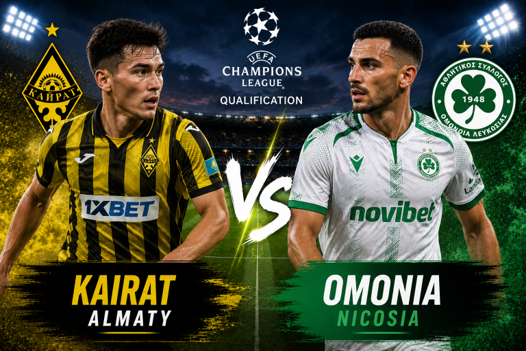 Kairat Almaty vs Omonia Europe Champions League Qualification Prediction