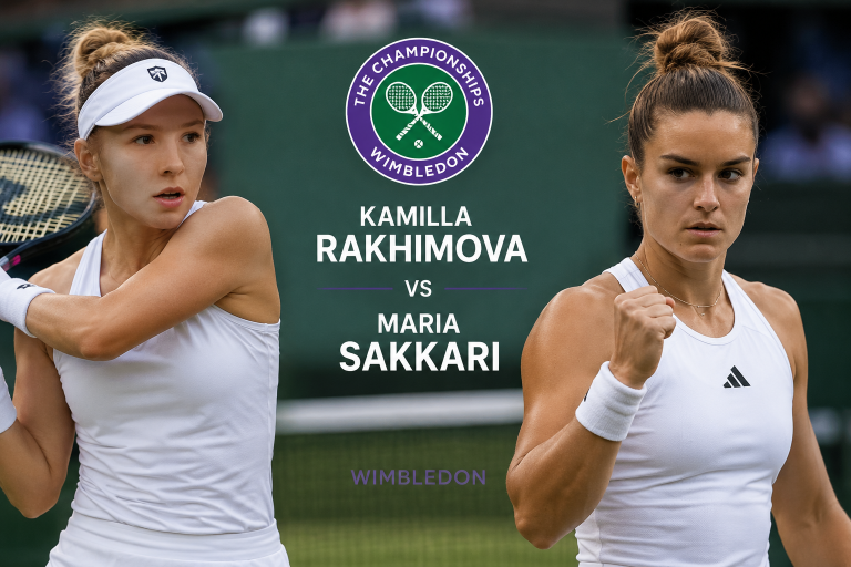 Kamilla Rakhimova vs Maria Sakkari Wimbledon