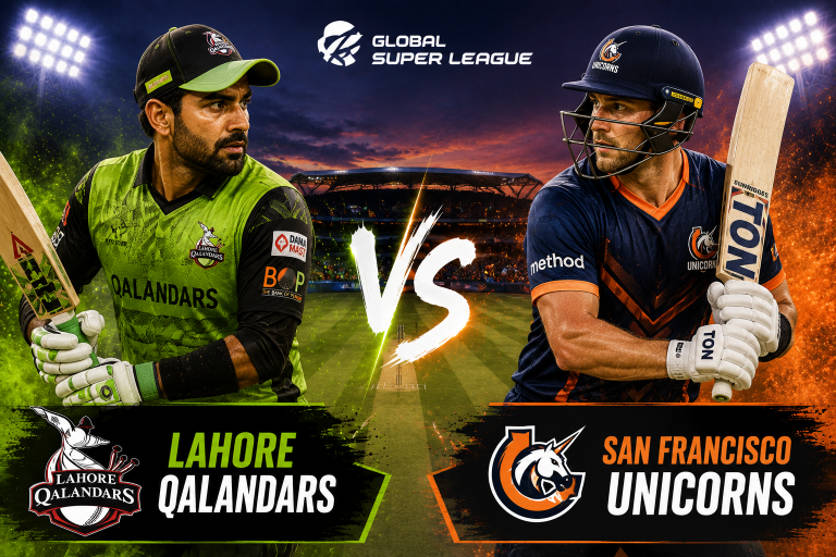 Lahore Qalandars vs San Francisco Unicorns Global Super League Prediction
