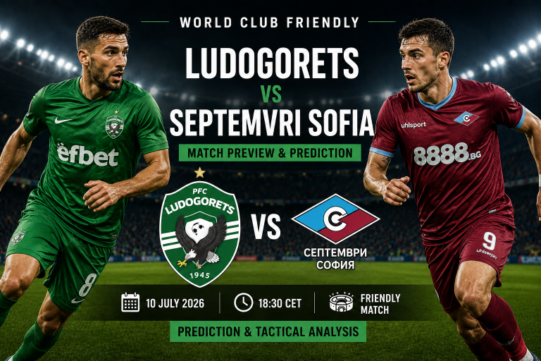 Ludogorets vs Septemvri Sofia World Club Friendly Prediction